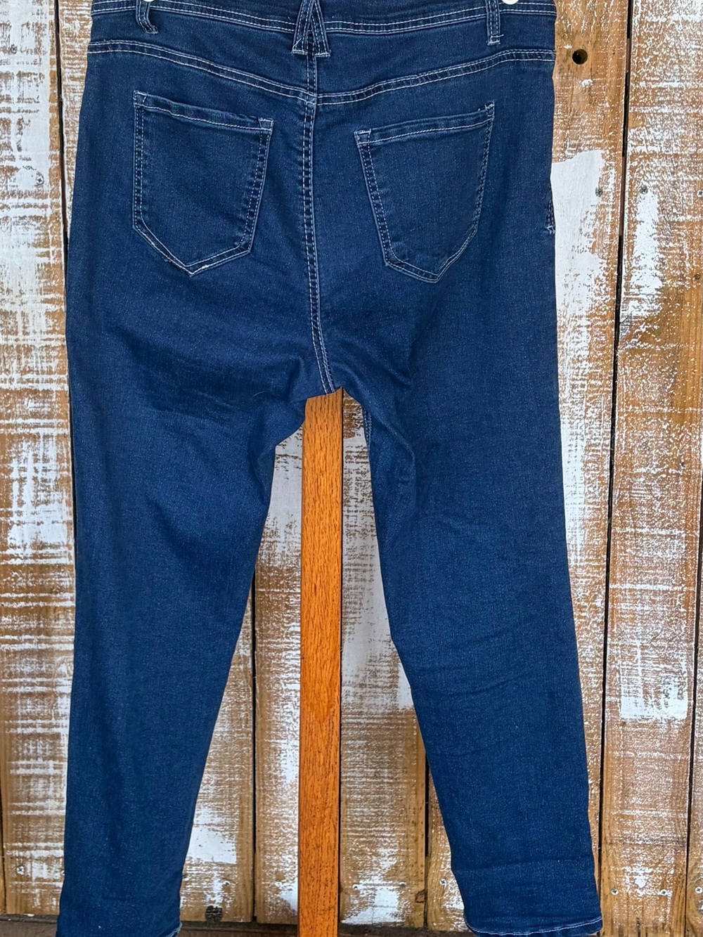 Angels Skinny Jeans in Dark Blue Stretch Denim - Picture 3 of 5